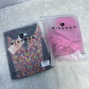 Lot of 2 Kirundo Hot Pink Black Babydoll Ruffle Embroidered Cottage Dresses XL